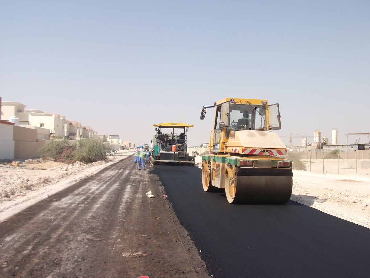 Asphalt roadworks from the AL NOOR project archive